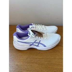 ASICS Gel-Game 9 Womens Tennis Shoes White Purple 1042A211 Size 11 Pickleball